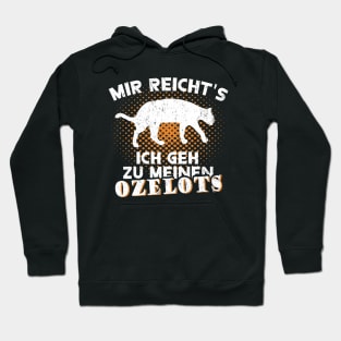 Ozelot Besitzer Liebhaber Spruch Vintage Retro Fan Hoodie